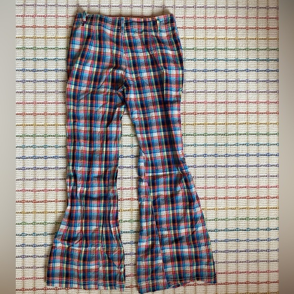 FREE PEOPLE CRISTINA LOW-RISE FLARED PANTS: size 2 - Picture 7 of 8